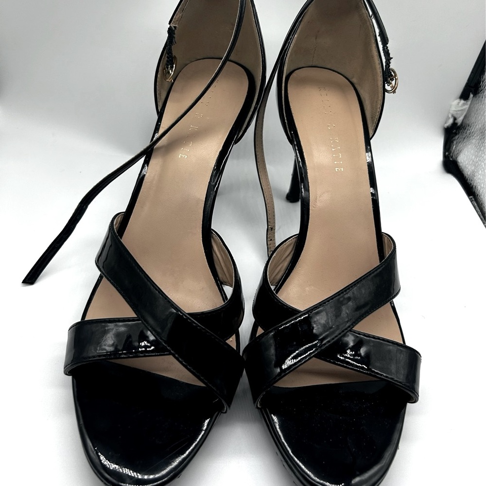 Kelly and Kate black patent leather heels